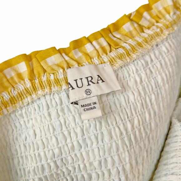 NWT AURA "See The Sights" Sage Floral Print Tiered Maxi Dress (Multi | Size XS) - Picture 10 of 12